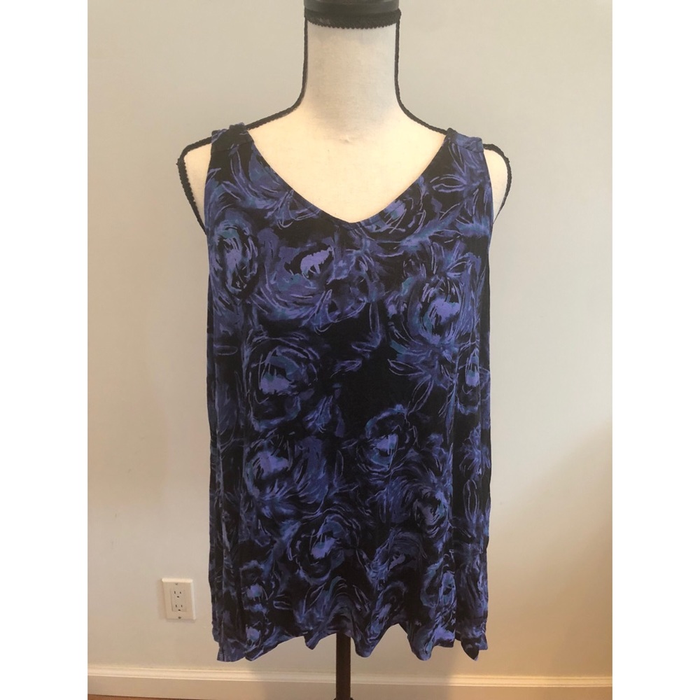 Ellen Tracy Floral Sleeveless Top